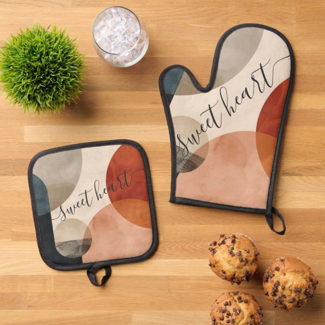 Set De Manoplas Nombre personalizado de Boho (De arriba hacia abajo)