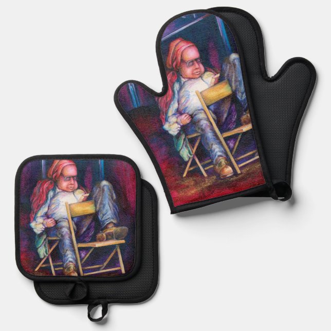 Set De Manoplas Norman prefiere quedarse dormido (Anverso/Reverso)
