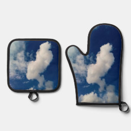 Set De Manoplas Nube larga inclinada