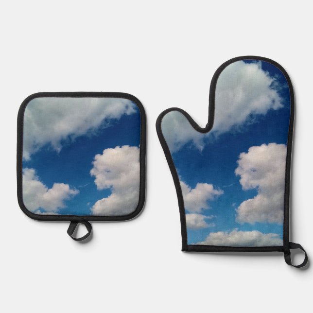 Set De Manoplas Nubes blancas grandes (Anverso)