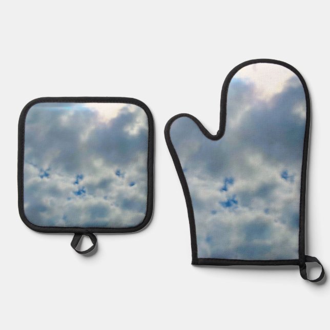 Set De Manoplas Nubes sobre un parque (Anverso)