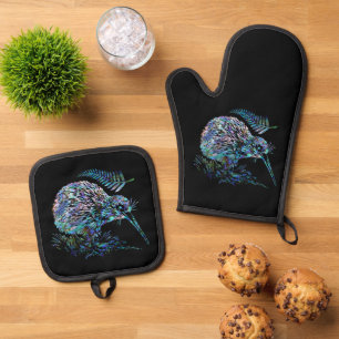 SET DE MANOPLAS NUEVA ZEALAND KIWI PAUA