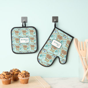 Set De Manoplas Nuevo México Biscochito Cookies Zia Sun
