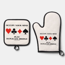 Set De Manoplas Ocupar Tu Mente Juega Cartas de Bridge Réplicas Tr