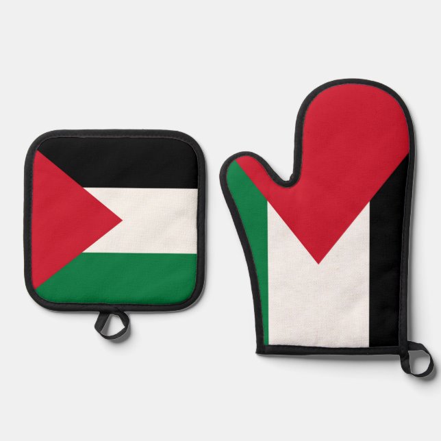 Set De Manoplas oficialmente bandera del Estado de Palestina (Anverso)