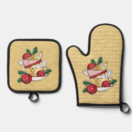 Set De Manoplas ¡Oh Navidades Tea!