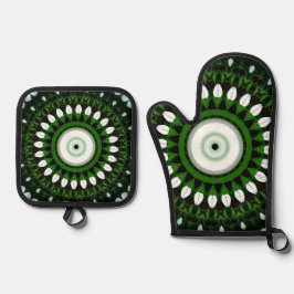 Set De Manoplas Ojo de la Magnolia Blanca