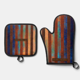 Set De Manoplas Old Dock Treasures Pot Holder / Metal