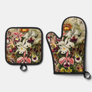 Set De Manoplas Orquídeas Orchideae Denusblumen Ernst Haeckel