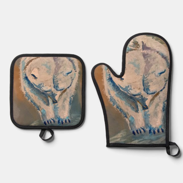 Set De Manoplas oso polar (Anverso)