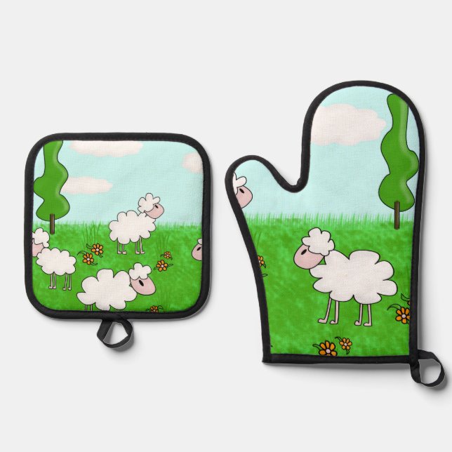 Set De Manoplas Oveja (Anverso)