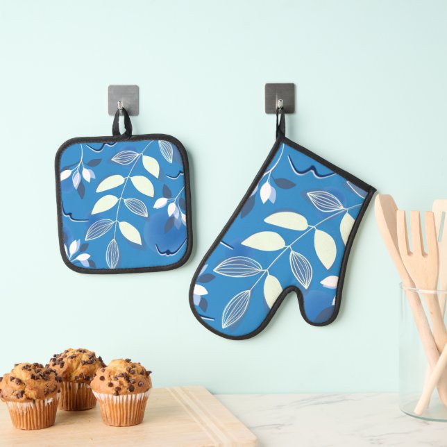 Set De Manoplas Oven Mitt and Pot Holder (Insitu (colgante))