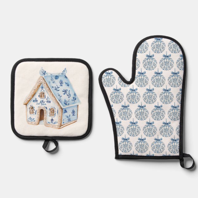 Set De Manoplas Oven Mitt and Pot Holders (Anverso)