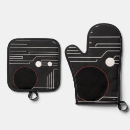 Set De Manoplas Oven Mitt and Pot Holders