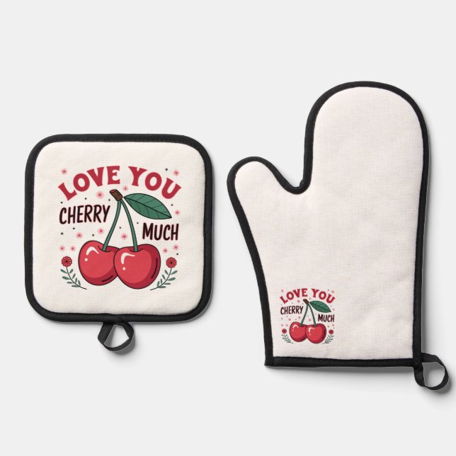 Set De Manoplas Oven Mitt and Pot Holders (Anverso)