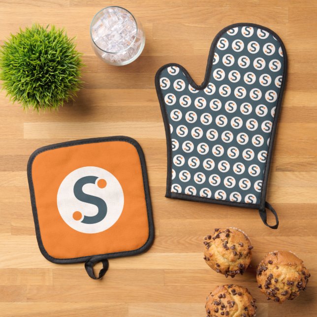 Set De Manoplas Oven Mitt & Pot Holder (De arriba hacia abajo)