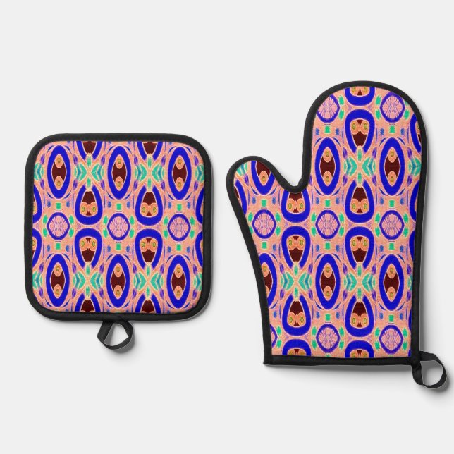 Set De Manoplas Oven Mitt & Pot Holder (Anverso)