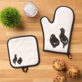 Set De Manoplas OVEN MITT & POT HOLDER studio miiri