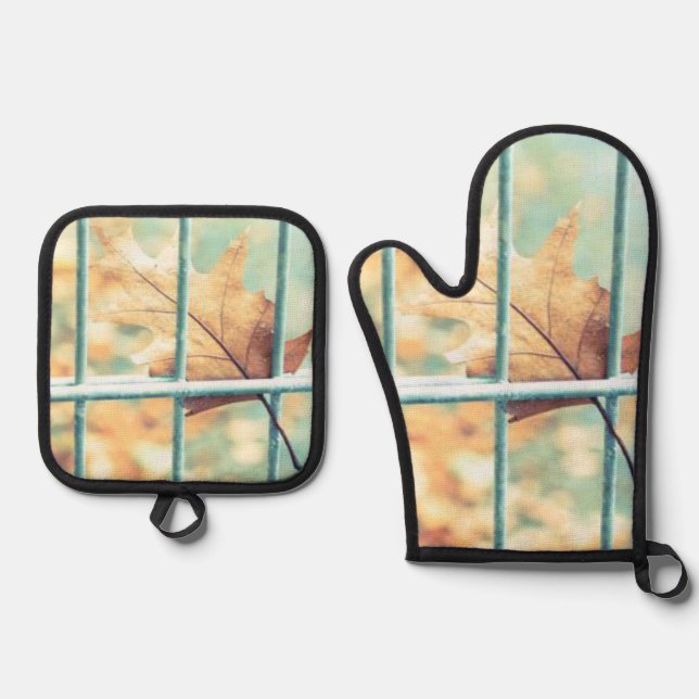 Set De Manoplas Oven Mitt & Pot Holders (Anverso)