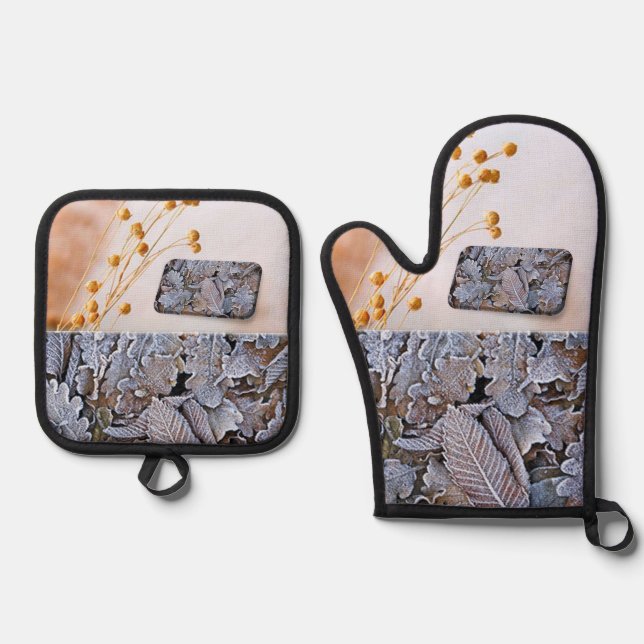 Set De Manoplas Oven Mitt & Pot Holders (Anverso)