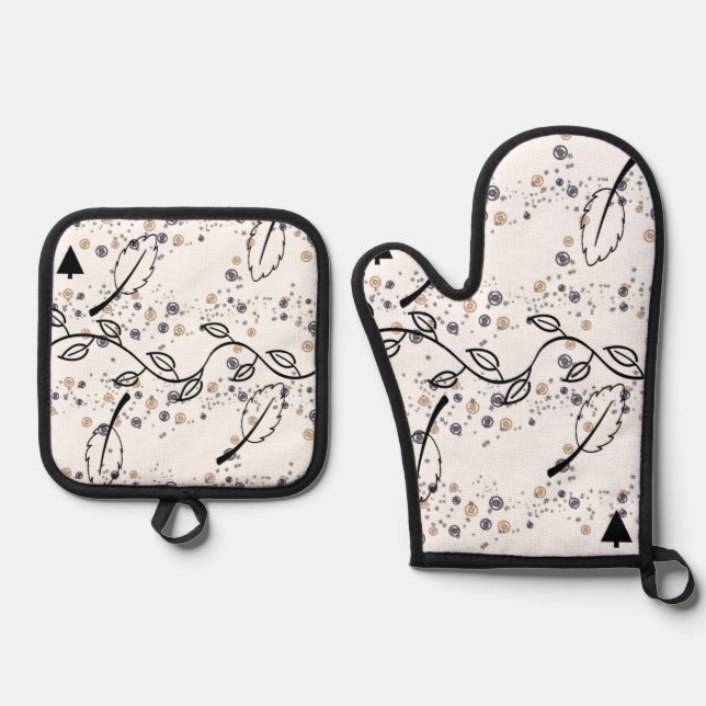 Set De Manoplas Oven Mitt & Pot Holders (Anverso)