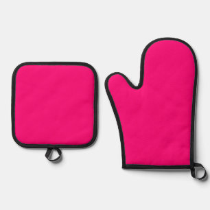 Set De Manoplas Oven Mitt & Pot Holders Fushia Pink
