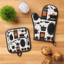 Oven Mitt y Pot Holder Duo