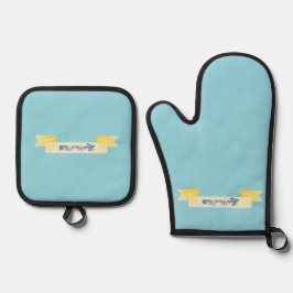 Set De Manoplas Oven Mitt y Pot Holders