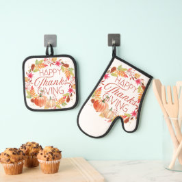 Set De Manoplas Oven Mitt y Pot Holders