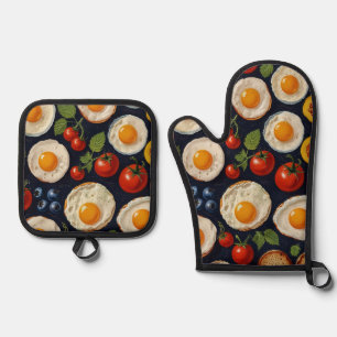 Set De Manoplas Oven Mitt y Pot Holders
