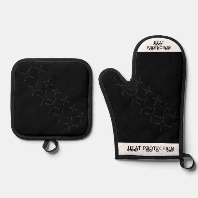 Set De Manoplas Oven Mitt y Pot Holders (Anverso)