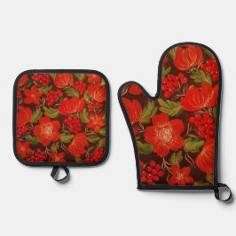 Set De Manoplas Oven Mitt y Pot Holders