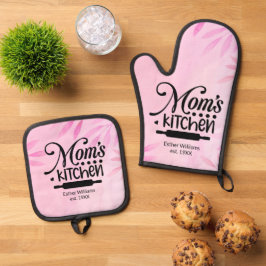 Set De Manoplas Oven Mitt y Pot Holders