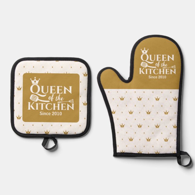 Set De Manoplas Oven Mitt y Pot Holders (Anverso)