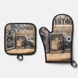 Set De Manoplas Oven Mitt y Pot Holders