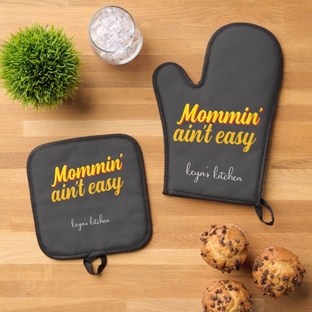 Set De Manoplas Oven Mitt y Pot Holders (De arriba hacia abajo)