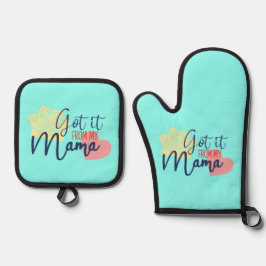 Set De Manoplas Oven Mitt y Pot Holders