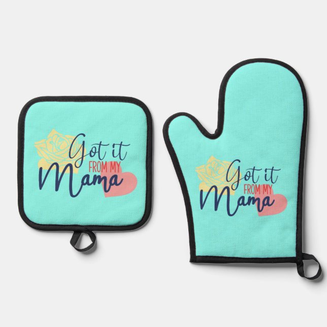 Set De Manoplas Oven Mitt y Pot Holders (Anverso)