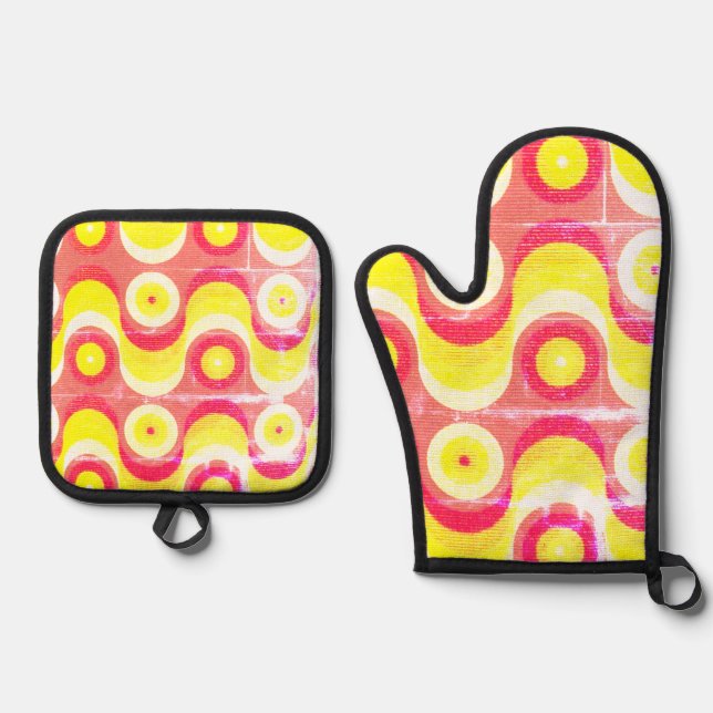 Set De Manoplas Oven Mitt y Pot Holders (Anverso)