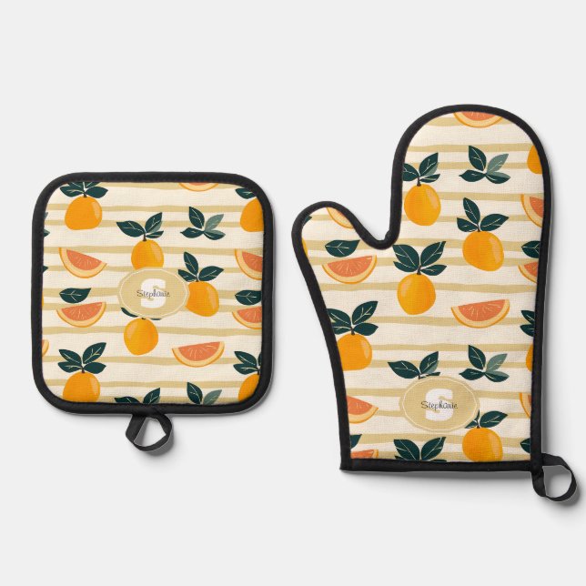 Set De Manoplas Oven Mitt y Pot Holders (Anverso)