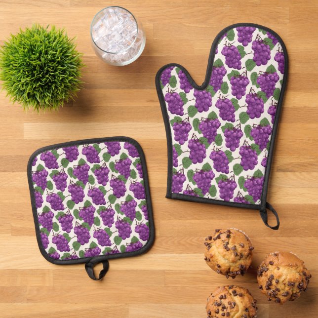Set De Manoplas Oven Mitt y Pot Holders (De arriba hacia abajo)
