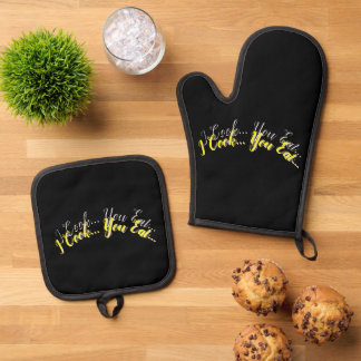 Set De Manoplas Oven Mitt y Pot Holders