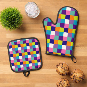Set De Manoplas Oven Mitt y Pot Holders