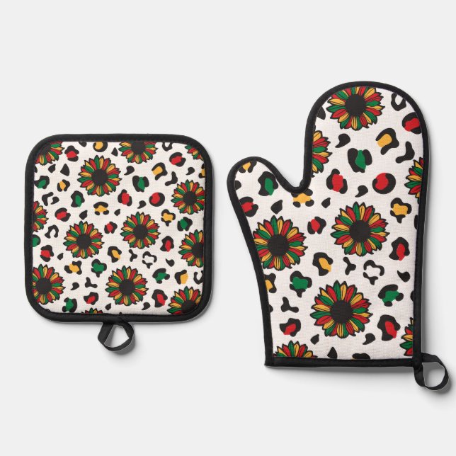 Set De Manoplas Oven Mitt y Pot Holders (Anverso)