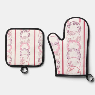 Set De Manoplas Oven Mitt y Pot Holders