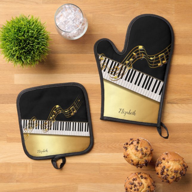 Set De Manoplas Oven Mitt y Pot Holders (De arriba hacia abajo)