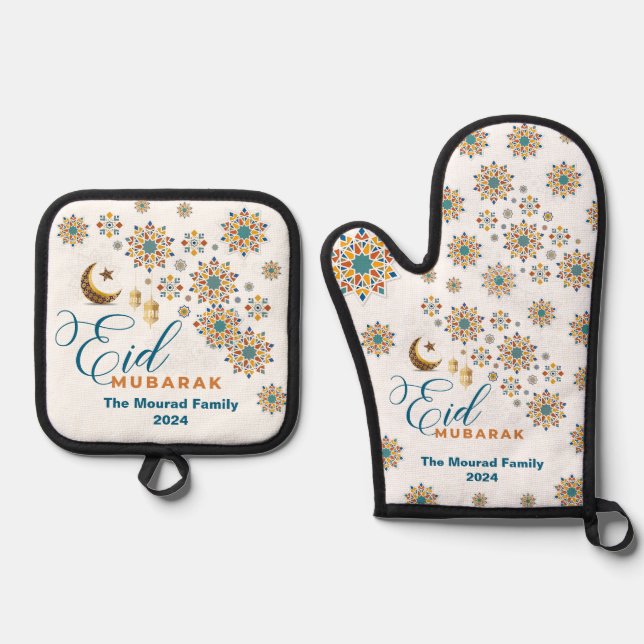 Set De Manoplas Oven Mitt y Pot Holders (Anverso)