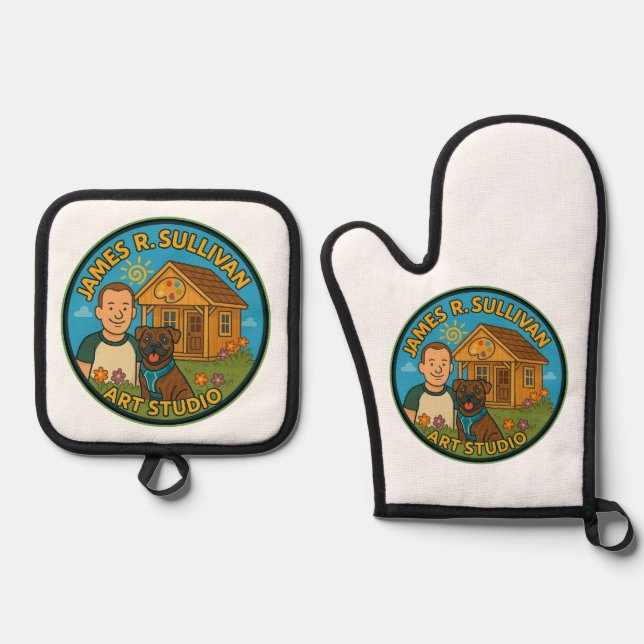 Set De Manoplas Oven Mitt y Pot Holders (Anverso)