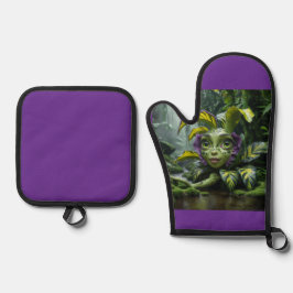 Set De Manoplas Oven Mitt y Pot Holders