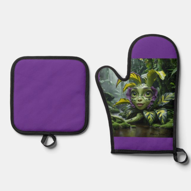 Set De Manoplas Oven Mitt y Pot Holders (Anverso)